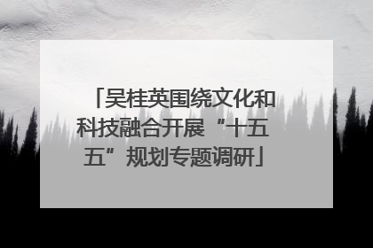 吴桂英围绕文化和科技融合开展“十五五”规划专题调研