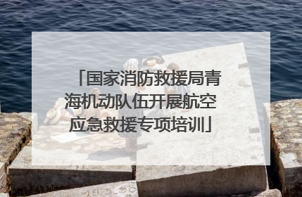 国家消防救援局青海机动队伍开展航空应急救援专项培训