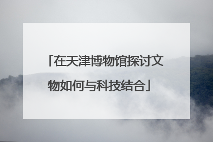 在天津博物馆探讨文物如何与科技结合