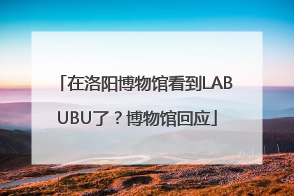 在洛阳博物馆看到LABUBU了？博物馆回应