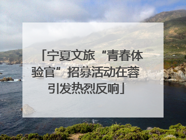 宁夏文旅“青春体验官”招募活动在蓉引发热烈反响
