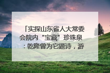 实探山东省人大常委会院内“宝藏”珍珠泉：乾隆曾为它题诗，游客无需预约免费游览