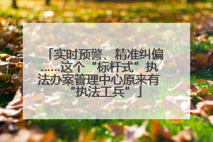 实时预警、精准纠偏……这个“标杆式”执法办案管理中心原来有“执法工兵”
