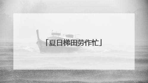 夏日梯田劳作忙