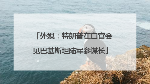 外媒：特朗普在白宫会见巴基斯坦陆军参谋长