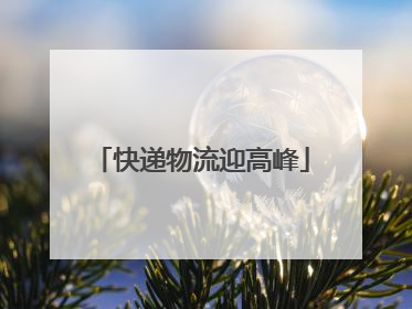 快递物流迎高峰
