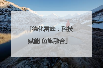 德化雷峰：科技赋能 鱼旅融合