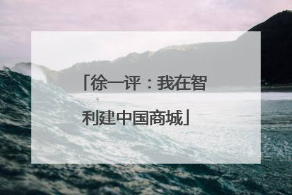 徐一评：我在智利建中国商城