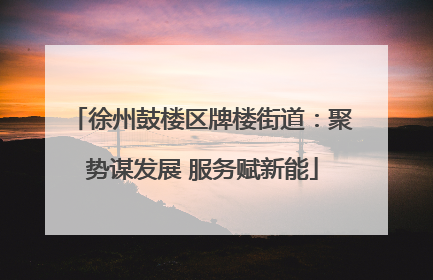 徐州鼓楼区牌楼街道：聚势谋发展 服务赋新能