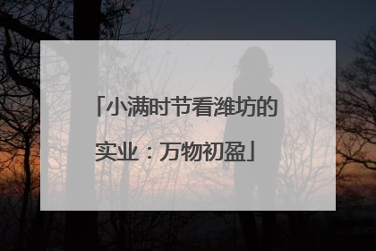 小满时节看潍坊的实业：万物初盈