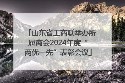 山东省工商联举办所属商会2024年度“两优一先”表彰会议