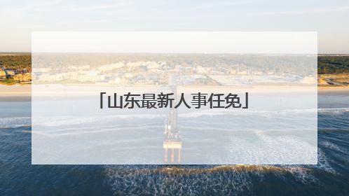 山东最新人事任免