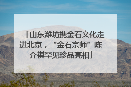 山东潍坊携金石文化走进北京，“金石宗师”陈介祺罕见珍品亮相