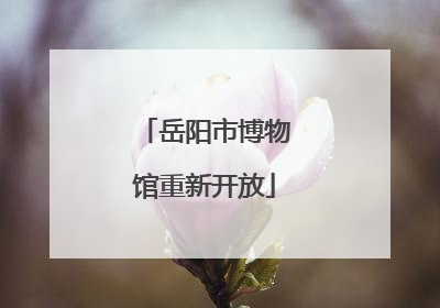 岳阳市博物馆重新开放