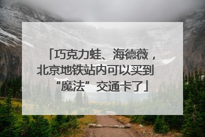 巧克力蛙、海德薇，北京地铁站内可以买到“魔法”交通卡了