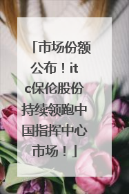 市场份额公布！itc保伦股份持续领跑中国指挥中心市场！