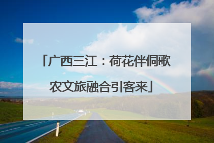 广西三江：荷花伴侗歌 农文旅融合引客来
