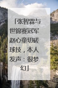 张智霖与世锦赛冠军赵心童切磋球技，本人发声：很梦幻