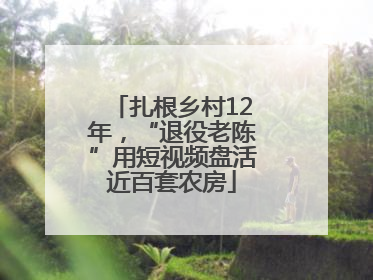扎根乡村12年，“退役老陈”用短视频盘活近百套农房