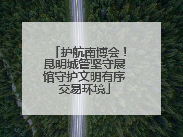 护航南博会！昆明城管坚守展馆守护文明有序交易环境