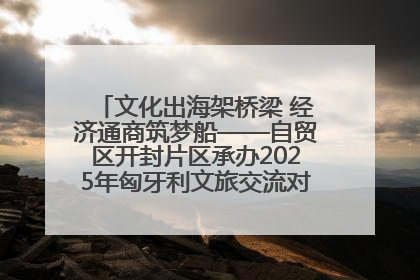 文化出海架桥梁 经济通商筑梦船——自贸区开封片区承办2025年匈牙利文旅交流对接活动专场