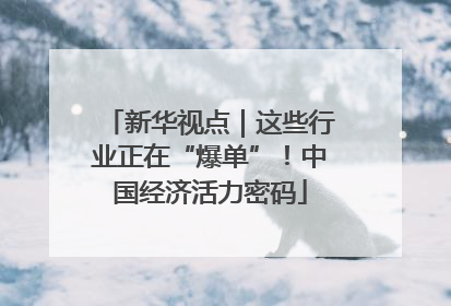 新华视点｜这些行业正在“爆单”！中国经济活力密码