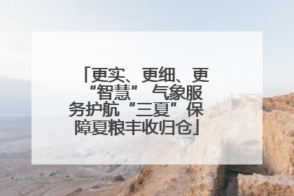 更实、更细、更“智慧” 气象服务护航“三夏”保障夏粮丰收归仓