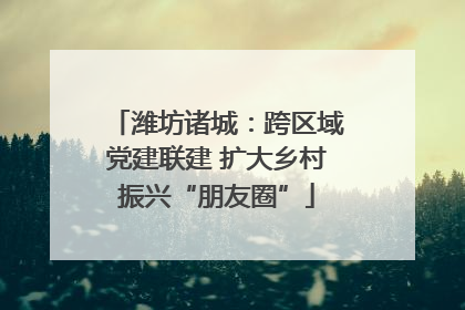 潍坊诸城：跨区域党建联建 扩大乡村振兴“朋友圈”