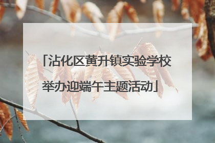 沾化区黄升镇实验学校举办迎端午主题活动