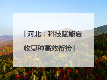 河北：科技赋能夏收夏种高效衔接