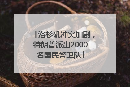 洛杉矶冲突加剧，特朗普派出2000名国民警卫队