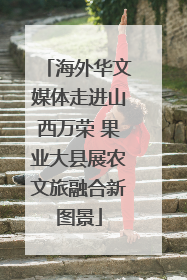 海外华文媒体走进山西万荣 果业大县展农文旅融合新图景