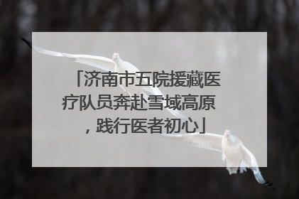 济南市五院援藏医疗队员奔赴雪域高原，践行医者初心