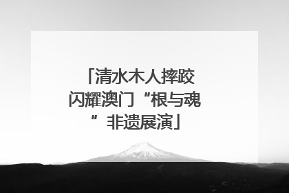 清水木人摔跤 闪耀澳门“根与魂”非遗展演