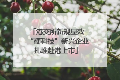 港交所新规显效 “硬科技”新兴企业扎堆赴港上市
