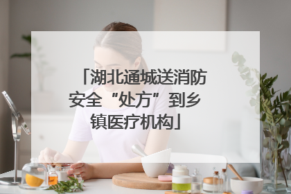 湖北通城送消防安全“处方”到乡镇医疗机构
