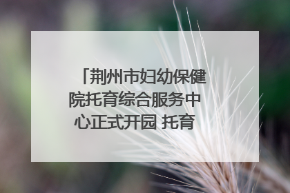 荆州市妇幼保健院托育综合服务中心正式开园 托育宣传月同步启动