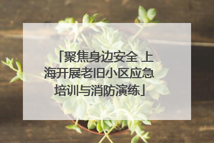 聚焦身边安全 上海开展老旧小区应急培训与消防演练