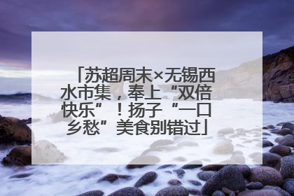 苏超周末×无锡西水市集，奉上“双倍快乐”！扬子“一口乡愁”美食别错过