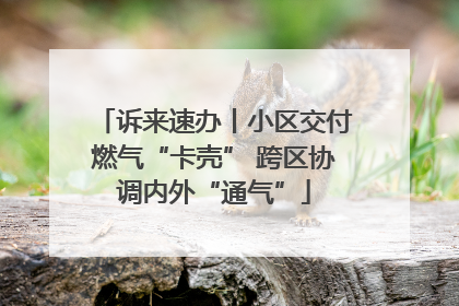 诉来速办丨小区交付燃气“卡壳” 跨区协调内外“通气”