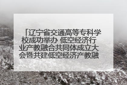 辽宁省交通高等专科学校成功举办 低空经济行业产教融合共同体成立大会暨共建低空经济产教融合新生态论坛