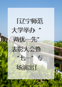 辽宁师范大学举办“两优一先”表彰大会暨“七一”专场演出