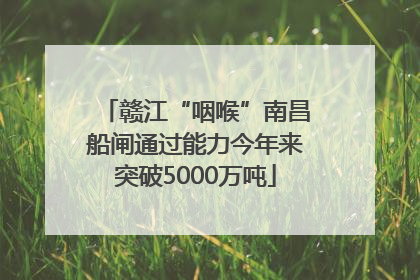 赣江“咽喉”南昌船闸通过能力今年来突破5000万吨