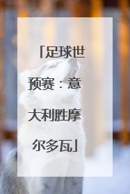 足球世预赛：意大利胜摩尔多瓦