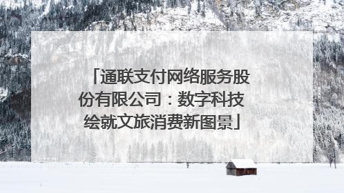 通联支付网络服务股份有限公司：数字科技绘就文旅消费新图景