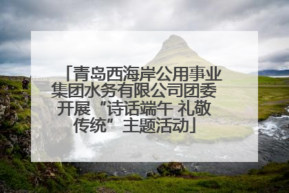 青岛西海岸公用事业集团水务有限公司团委开展“诗话端午 礼敬传统”主题活动