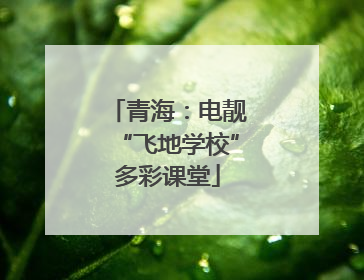 青海：电靓“飞地学校”多彩课堂