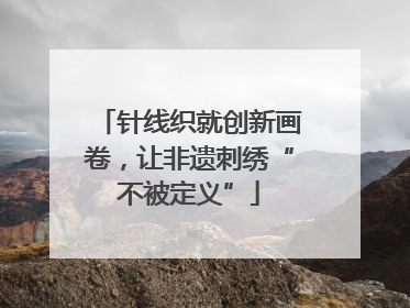 针线织就创新画卷，让非遗刺绣“不被定义”