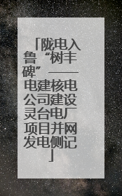 陇电入鲁“树丰碑”——电建核电公司建设灵台电厂项目并网发电侧记