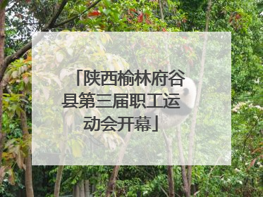 陕西榆林府谷县第三届职工运动会开幕
